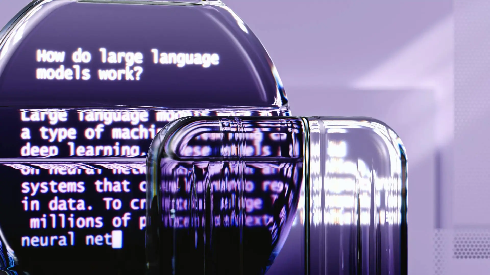 ACASA Abstract representation of large language models and AI technology.